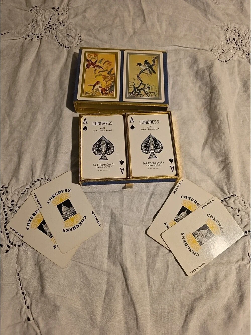 Congress Double Deck Playing Cards With Birds